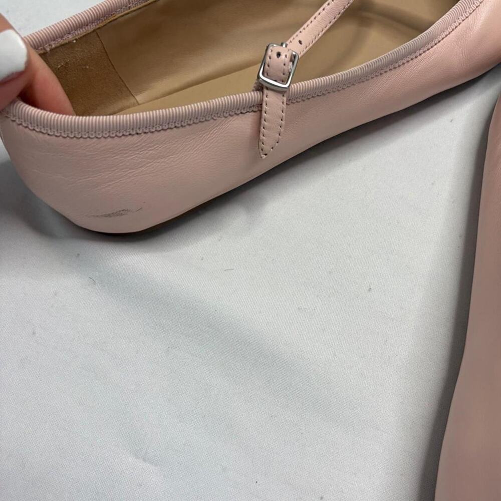 Y2K Coach ballet flats in light baby pink leather with classic design size 9.5 - Picture 8 of 8
